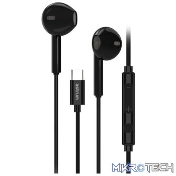EB500 USB-C Stereo Metal Earphones with Mic  Black
